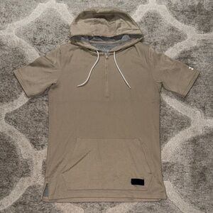 Under Armour Khaki Short Sleeve Hoodie